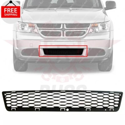 New Front Bumper Grille Black Plastic Fits 2011-2020 Dodge Journey CH1036156 - Image 1 of 4