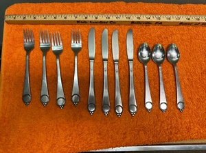 Stanley Roberts VANITY Grande Circle of Beads Stainless Flatware 11 Pieces - Picture 1 of 5