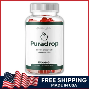 Puradrop ACV Gummies Apple Cider Vinegar 1500mg Fat Burner Weight Loss Gummy 1CT - Picture 1 of 3