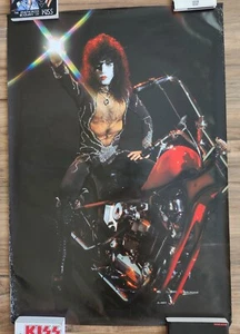 KISS SUPER RARE Vintage 1978 Paul Stanley Chopper Switzerland 27 x 38 Poster - Picture 1 of 4
