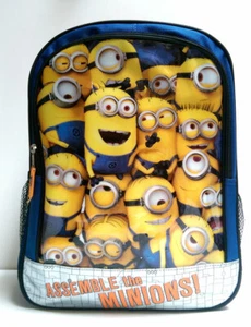 Despicable Me 2 The Minions 16" Large Backpack Boys Kids Travel School Book Bag - Picture 1 of 6