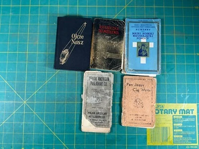 Ojcze Nasz Ktorys Jest w Niebie 1957 Polish Pocket Devotion Book + more lot - Image 1 of 4