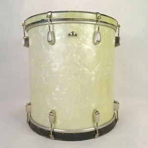 *Slingerland 16x16" 1944 WW2 Virgin Floor Tom Drum Radio King White Marine Pearl - Bild 1 von 11