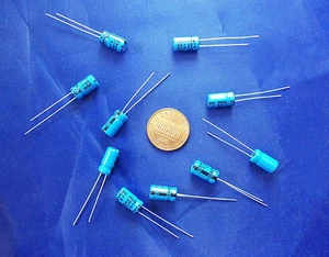 Electrolytic Capacitors 47uf/microfarad 50v/volt Radial 6x11mm (Quantity 5) - Picture 1 of 2