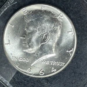 1964-P KENNEDY SILBER HALBER DOLLAR ~ CH/BU ~ SCHÖNE MÜNZE ~ - Bild 1 von 2