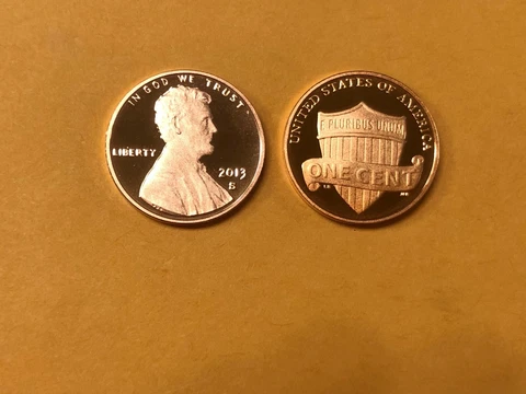 2013 S Lincoln Shield Penny Cent Gem Proof. Nice ungraded but high grade coin! Cover