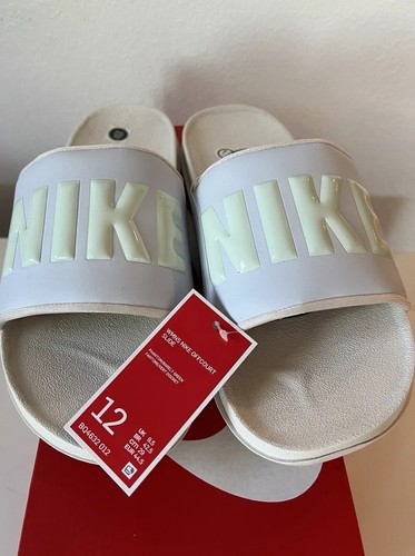 NUOVI SANDALI DONNA NIKE OFF COURT SLIDES BLU VERDE TAGLIA 12 BQ4632 012 uomo 10 5