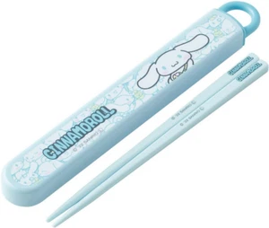 "Clearance" Sanrio Cinnamoroll Blue Chopsticks + Chopstick Box Case Set Skater - Picture 1 of 3
