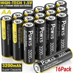 EBL 16x 1.5V AA Lithium Batteries 3200mAh Double A Battery for Blink Camera - Picture 1 of 7