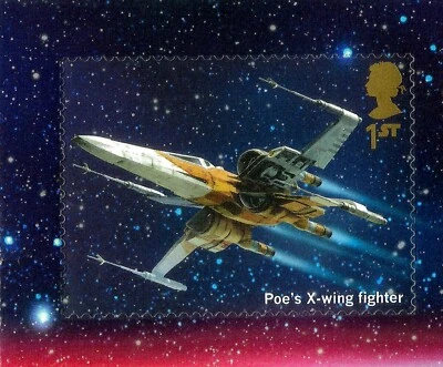 POE´S X-WING FIGHTER, YEAR 2019, SELFADHESIVE STAMP, MNH - Image 1 of 2