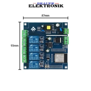 4 Kanal Relais Modul ESP32 Wifi Bluetooth ESP Smart Home Entwicklungsboard - Bild 1 von 2