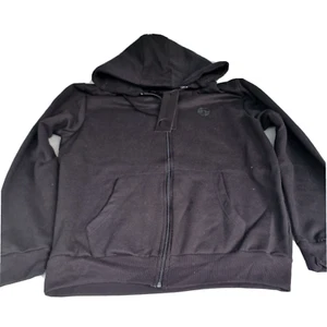 Soul Star Full Zip Hooded Top Fleece Sweatshirt Hoodie Black (L) - Picture 1 of 6