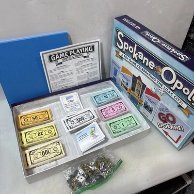 SPOKANE OPOLY Board Game Monopoly Style Game Late For The Sky Made In The USA - Image 1 of 4