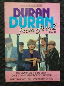 Duran Duran, von A bis Z, Original Vintage 1983 Fanzine, Top Zustand - Bild 1 von 14