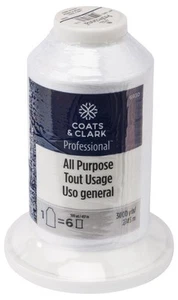 Coats Professional All Purpose Thread 3000yd-White 6930-0100 - Picture 1 of 6