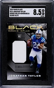 2020 Panini Black - Rookie Influx Materials Jonathan Taylor #RI10 Silver /75 - Picture 1 of 2