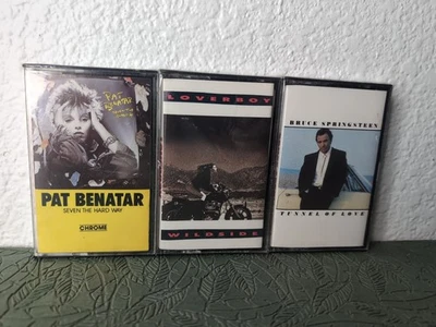 Lot Of 3 Sealed Cassette Tapes Pat Benatar, Loverboy Wildside, Bruce Springsteen - Image 1 of 4