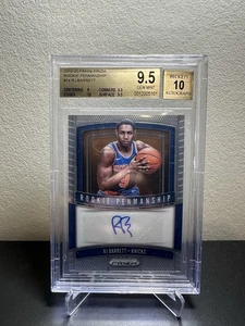 RJ Barrett Rookie Penmanship Auto BGS 9.5 MINT 2019-20 Panini Prizm - Picture 1 of 2