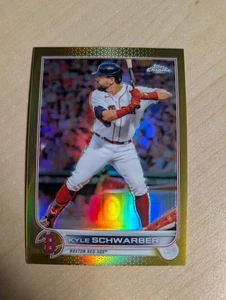 2022 Topps Chrome Kyle Schwarber Gold Refractor #37/50 Red Sox - Bild 1 von 2