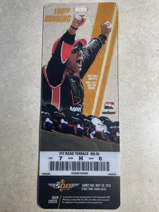 2016 Indy 500 Ticket 100th Running Clear Commemorative Plastic IMS - Picture 1 of 2