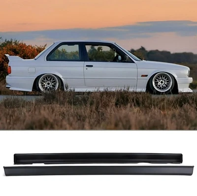 BMW E30 M3 Style ABS Plastic Side Skirt Set 318i 318is 325i E30 Convertible - Image 1 of 4