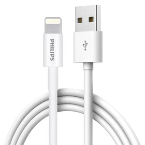 Philips 1.25m USB-A to Lightning Charg Cable Mfi Certified Connector For iPhone - Picture 1 of 5