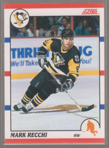 1990-91 Score Canadian #186: Mark Recchi(RC)