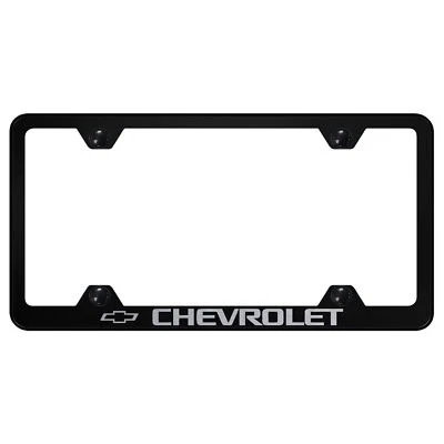 Chevy Laser Etched Logo Wide Body License Plate Frame - Image 1 of 2