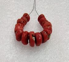 Italian Coral Natural Beads Mediterranean Undyed Red Coral Loose Beads Gemstone