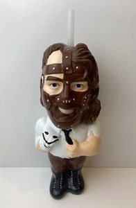 MANKIND WWF 3D Big Sipper Figure Cup Water Bottle 1999 Mick Foley WWE Tagged NEW - Picture 1 of 4