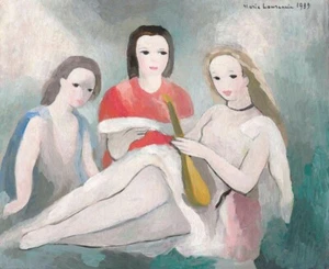 Three Young Women : Marie Laurencin : 1939 : Archival Quality Art Print - Picture 1 of 2