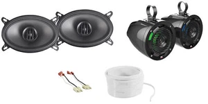 MTX 6.5" Rollbar+Front Speaker Replacement Kit For Jeep Wrangler Yj 1987-1995 - Picture 1 of 11