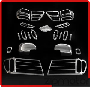 98-05 TOYOTA LAND CRUISER FJ100 CHROME COVER SET HEADLIGHT TAIL LAMP DOOR HANDLE - Bild 1 von 3