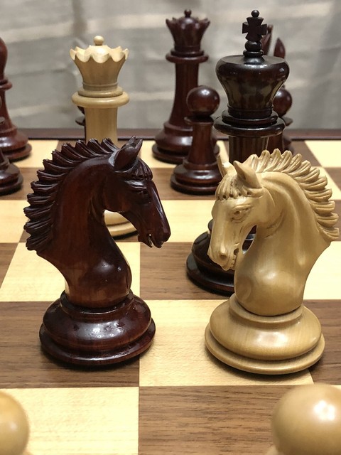 The Ultimate Grandmaster Series Wood Chess Set, Box, & Board Combination