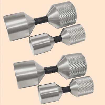 JINFANNIBI 4 Pack Flange Two Hole Pin 1-1/8'' 1-5/8'' Detachable Flange Double Hole Pin