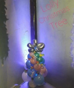 Christmas Balloon Tree with Lolly Treats Party Fun Any Colour Available  - Picture 1 of 1