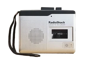 Radio Shack 14-110 Cassette Tape Recorder silber/schwarz sauber getestet funktioniert! - Bild 1 von 8
