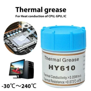 HY610 Composé de pâte à graisse conductrice thermique or 10g pour chipset CPU GPU LED - Photo 1/9