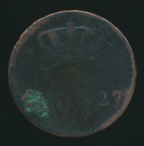 Netherlands Antilles 1827 GULDEN (Copper) - Picture 1 of 2