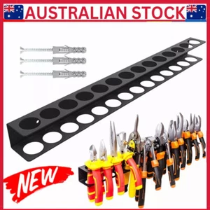 Tool Rail Rack Holder Screwdriver Organiser Wall Mount Holds 14 Screwdrivers AU - Picture 1 of 14