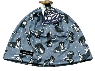 ¡NUEVO! Gorro forrado con estampado de caparazón cómodo juvenil de piel de tortuga 7-14 - gris micro polar Foto 1 de 4