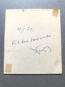 HANS BÜRGER-PRINZ (†1976) Psychiater signed Karte 10x13 Autogramm selten! - Bild 1 von 2