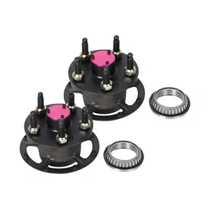 Pair of Grand National Rear End Hub Assembly 5 x 5 Bolt Pattern Dirt Track - Picture 1 of 1