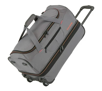 travelite Basics Wheeled Duffle S Reisetasche Trolley Grey / Orange grau - Bild 1 von 3