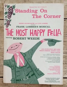 Vintage Piano Sheet Music: Standing On The Corner 1956 - Picture 1 of 5