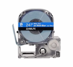 Cinta PX genuina K-Sun 224WL blanca sobre azul 1" KSun 24 mm Epson 224WLPX - Imagen 1 de 2