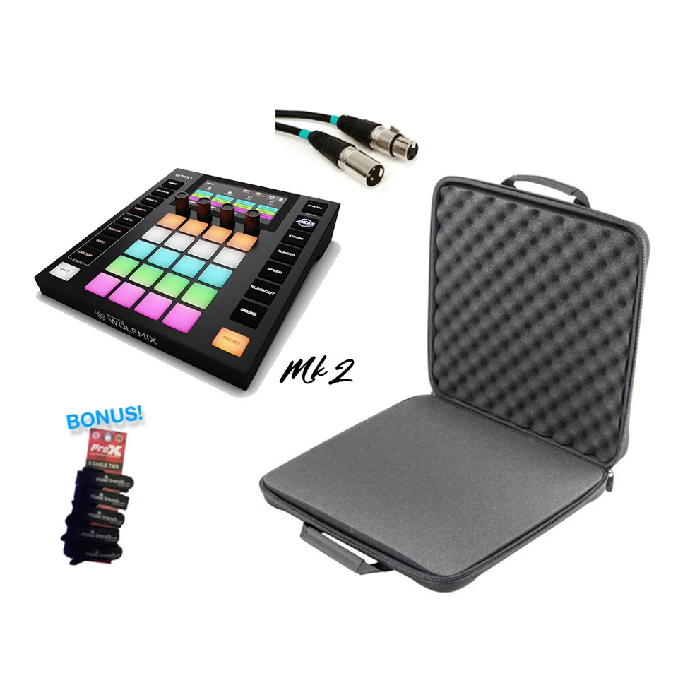 ADJ Wolfmix Mk2 standalone lighting control system w/ 17" Large Case + DMX Cable - Image 1 of 4