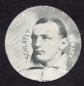 1909 Colgan's Chips Gum Larry Schlaflay Newark Indians