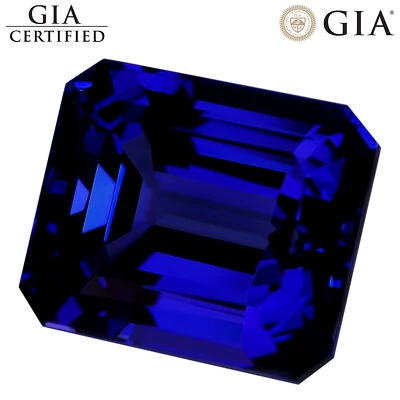 9,45 quilates certificado GIA AAAA+ bloque D natural tanzanita violeta azul corte octogonal Foto 1 de 4