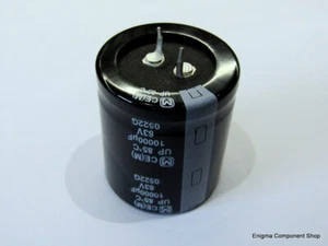 High Quality Panasonic Electrolytic 10,000uF 63V Snap-in PCB Capacitor 35x40mm - Picture 1 of 2